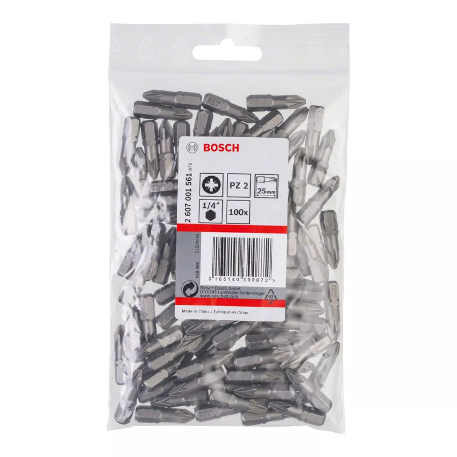 100x embout vissage extra dur PZ2 longueur 25mm